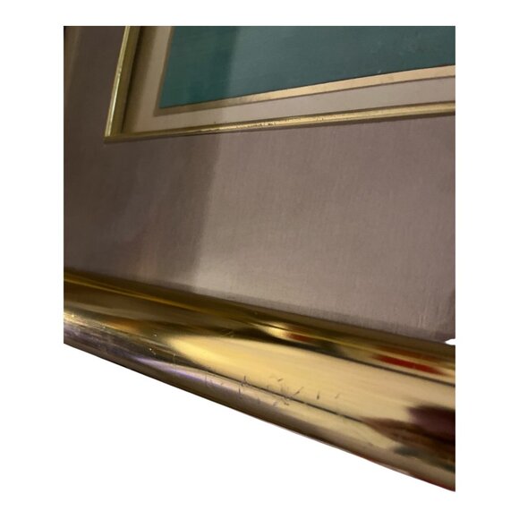 Merri Pattinian Original Mixed-Media Collage *Teal Charisma* - Picture 8 of 9